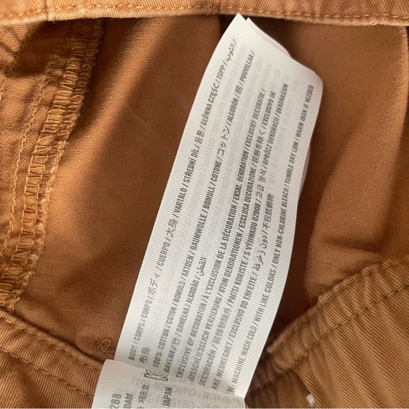 Abercrombie & Fitch Relaxed Straight Leg Tan Brown Cargo Pants High Rise 24 / 00 - Picture 9 of 10